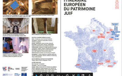 L’itinéraire culturel du patrimoine juif en France dans une brochure du Ministère de la Culture.